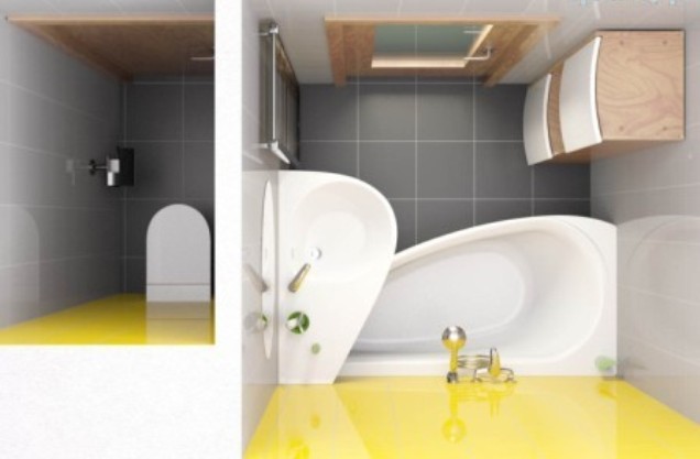 Дизайн маленькой ванной комнаты - 35 фото